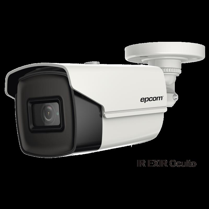 Bala TURBOHD 4K (8 Megapixeles) / Gran Angular 102º / Lente 2.8 mm / Exterior IP67 / IR EXIR 60 mts