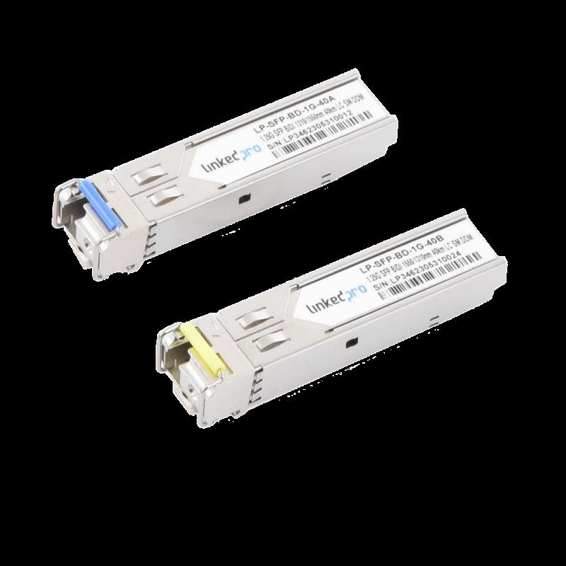 Transceptores Bidireccionales SFP (Mini-Gbic) / Monomodo / 1.25 Gbps de velocidad / Conector LC / Ha