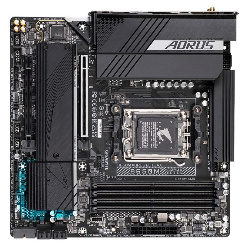 Gigabyte B650M AORUS ELITE AX placa base AMD B650 Enchufe AM5 Micro ATX