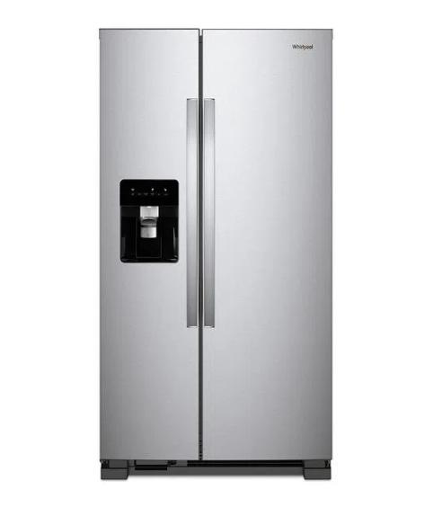 Whirlpool WD5620S frigorífico americano Independiente 700 L Gris, Acero inoxidable