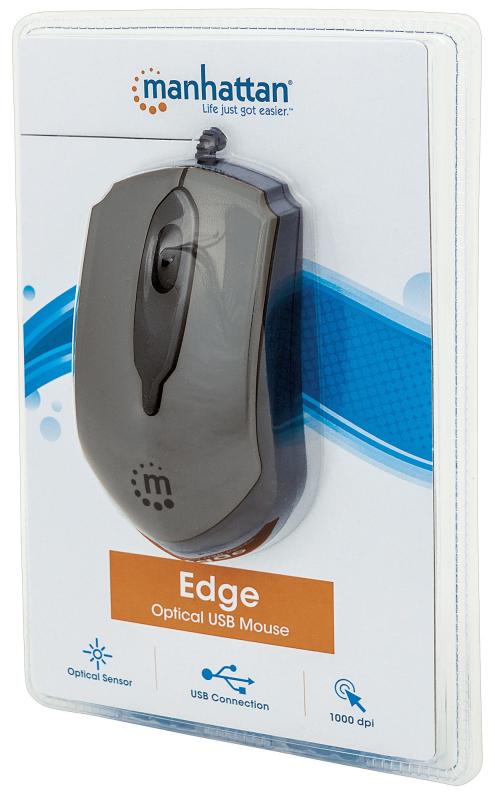 Manhattan Ratón óptico USB Edge