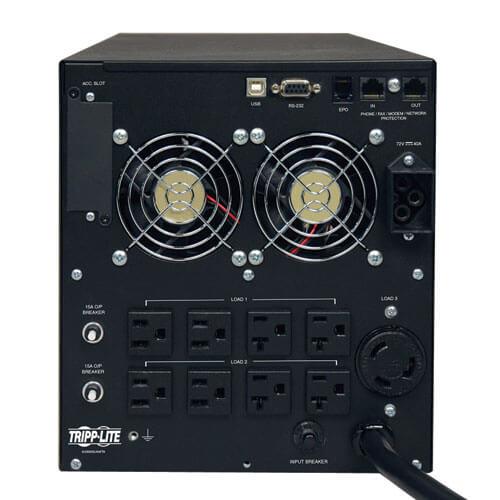 Tripp Lite SU3000XL UPS SmartOnline de doble conversión 120V 3kVA 2.4kW, en Torre, Autonomía Exten