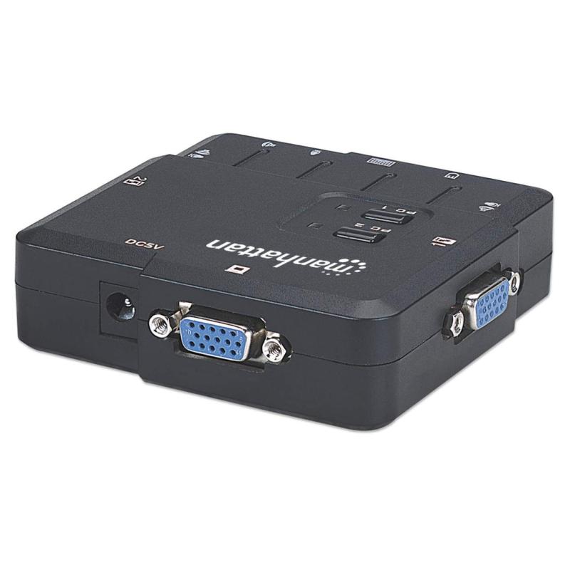 Manhattan Switch KVM Compacto de 2 Puertos