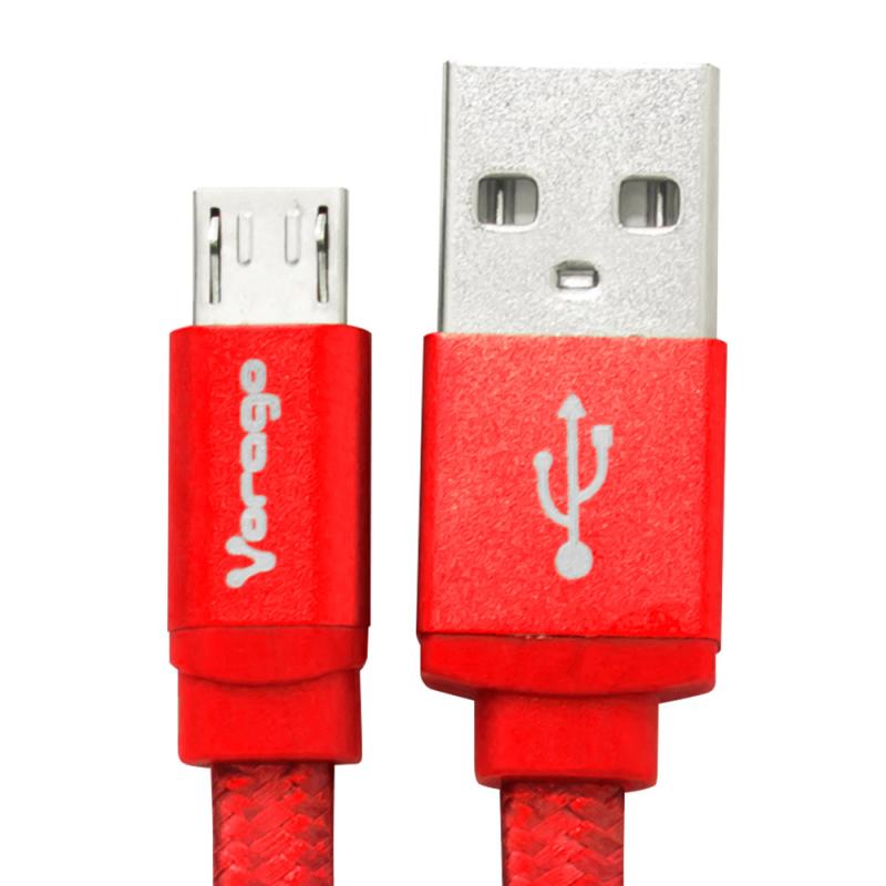 Vorago CAB-113 cable USB 1 m USB 2.0 USB A Micro-USB B Rojo