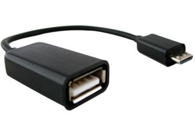 Cable USB a OTG BROBOTIX 097242 - USB, Negro
