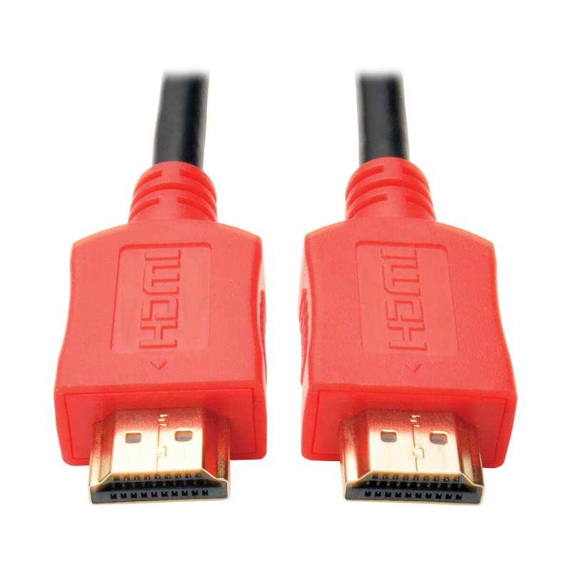 Tripp Lite P568-010-RD Cable HDMI de Alta Velocidad, Video Digital con Audio, UHD 4K (M/M), Rojo, 3.