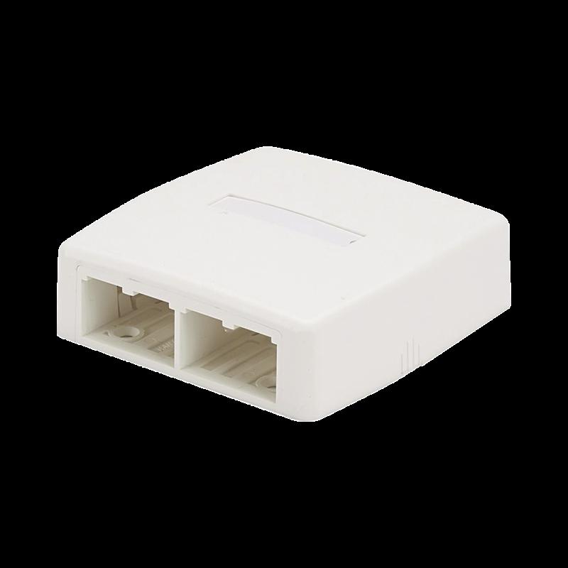 Caja de Montaje en Superficie, Para 4 Módulos Mini-Com, Color Blanco CBXQ4WH-A