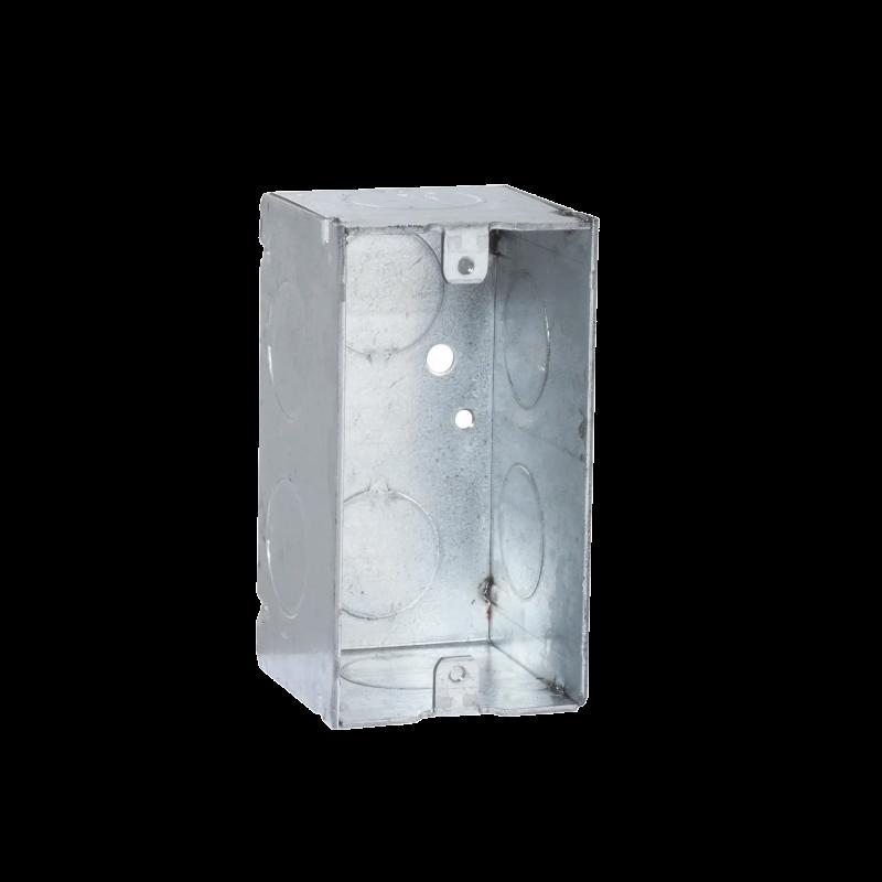 Caja (Chalupa) 4x2\"/ Profundidad 2-1/8\"/ 8 Entradas de 3/4\"/Soldada HUB-674