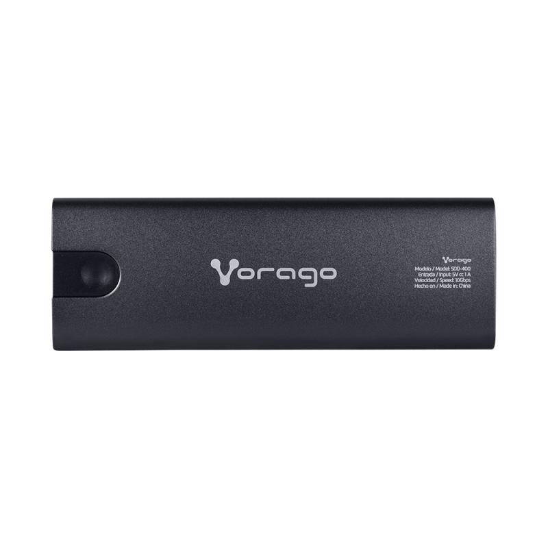 Vorago SDD-400 caja para disco duro externo Carcasa para SSD Negro M.2