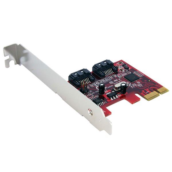 StarTech.com Tarjeta Adaptadora Controladora PCI Express PCIe 2 Puertos SATA Internos - SATA III