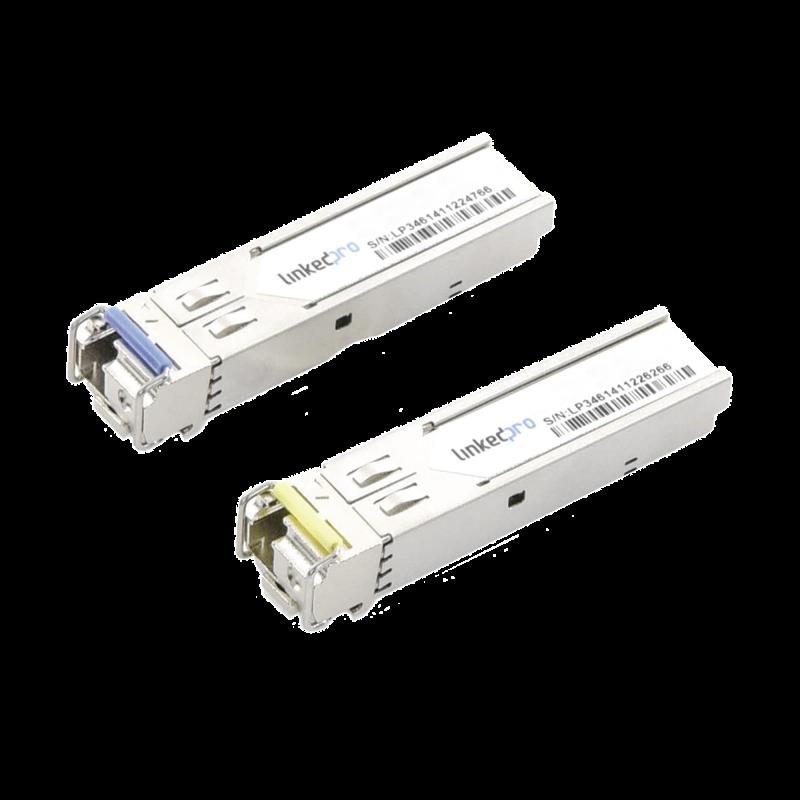 Transceptores Industriales SFP Bidireccionales (Mini GBIC) / Monomodo / 1.25 Gbps / Conector LC / Ha