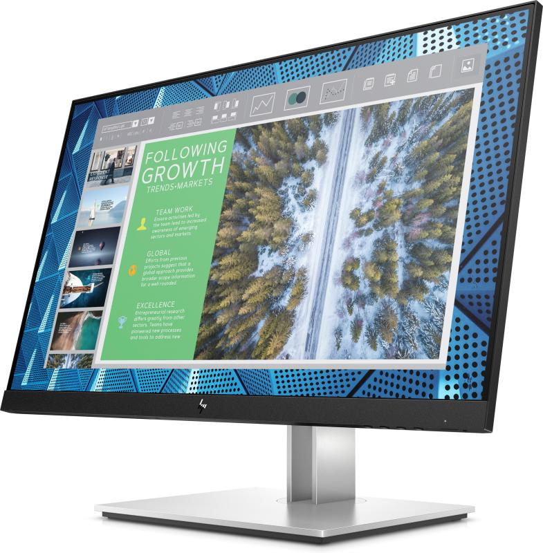 HP E-Series E24q G4 monitor de computadora 60.5 cm (23.8") 2560 x 1440 Pixeles Quad HD Negro, Plata
