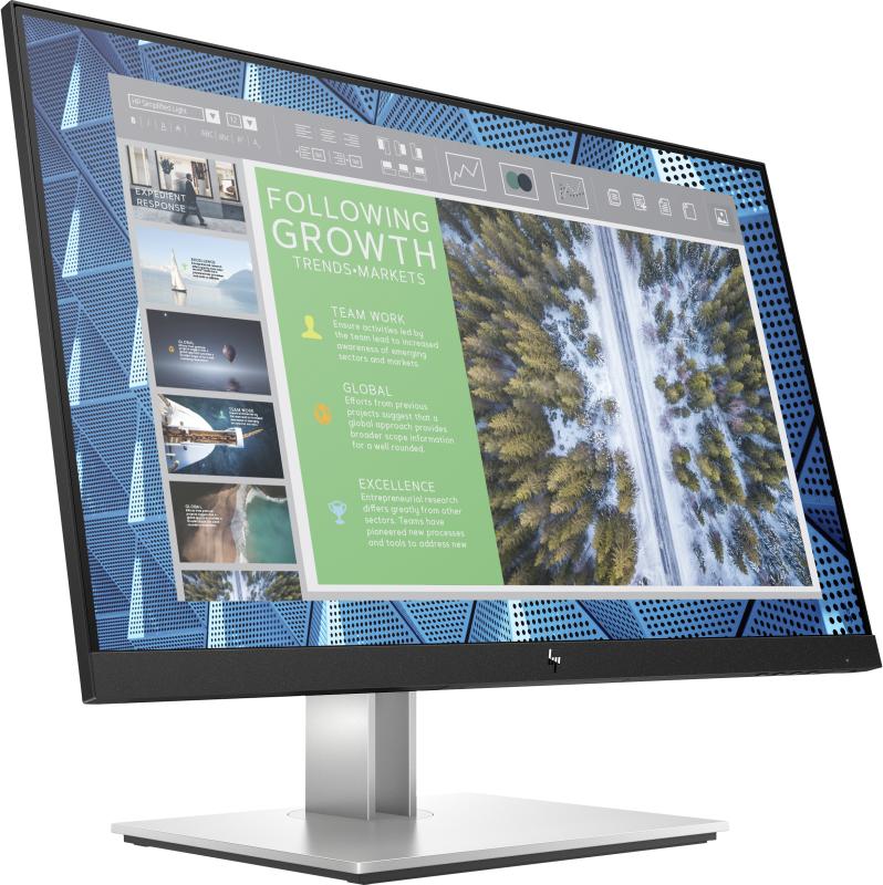 HP E-Series E24q G4 monitor de computadora 60.5 cm (23.8") 2560 x 1440 Pixeles Quad HD Negro, Plata
