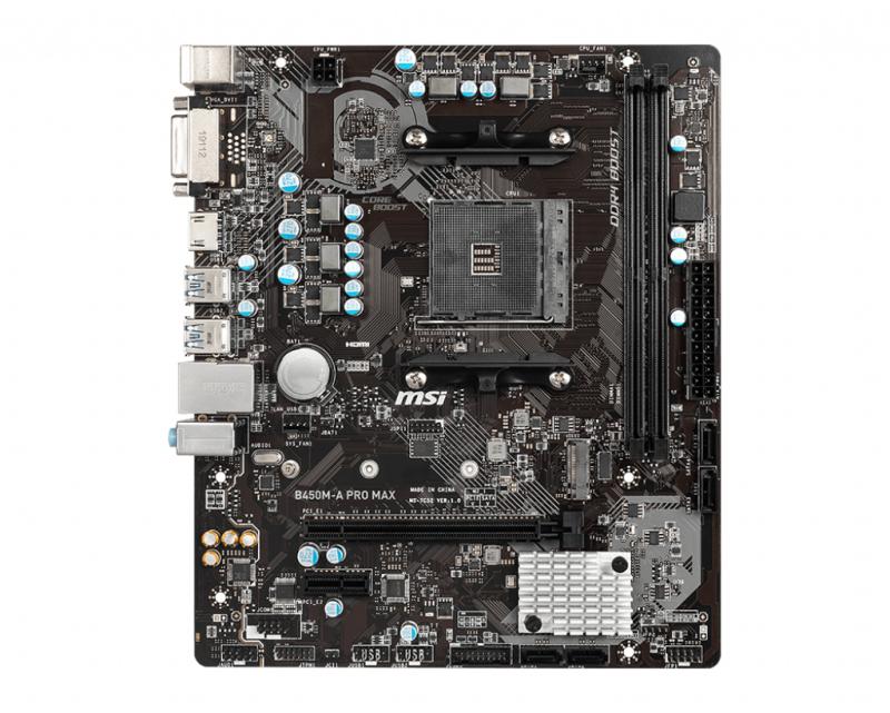 MSI B450M-A PRO MAX placa base AMD B450 Enchufe AM4 Micro ATX