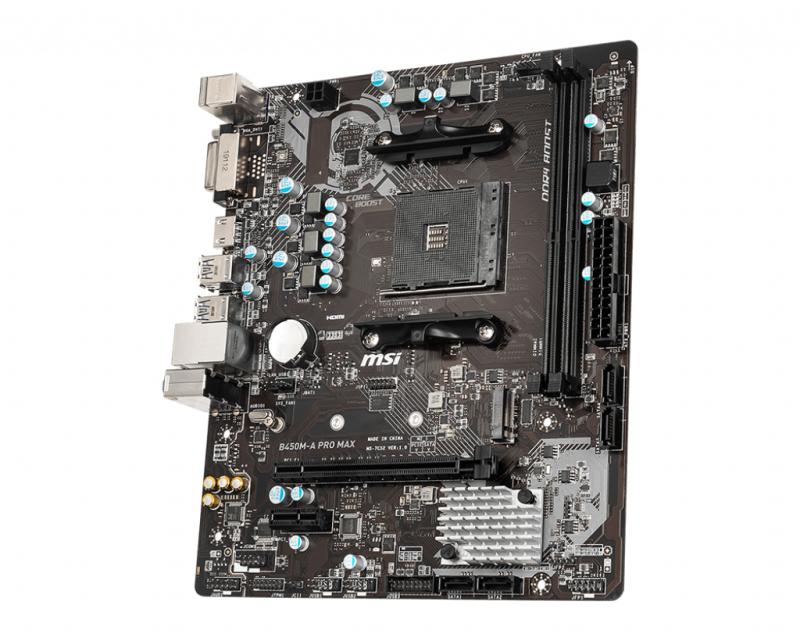 MSI B450M-A PRO MAX placa base AMD B450 Enchufe AM4 Micro ATX