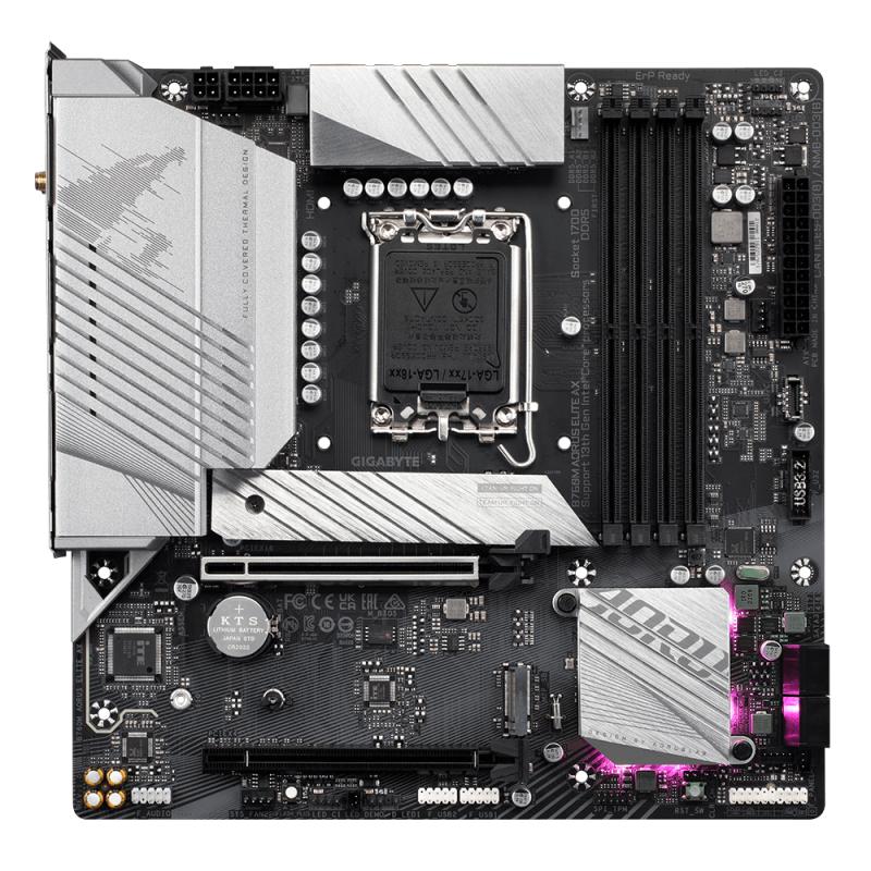Gigabyte B760M AORUS ELITE AX placa base Intel B760 LGA 1700 Micro ATX