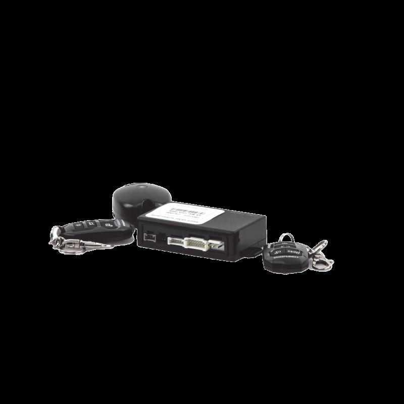 Alarma Vehicular Profesional de 1 vía con modulo CM2500 compatible con GPS X1-MAX LTE para App CS69