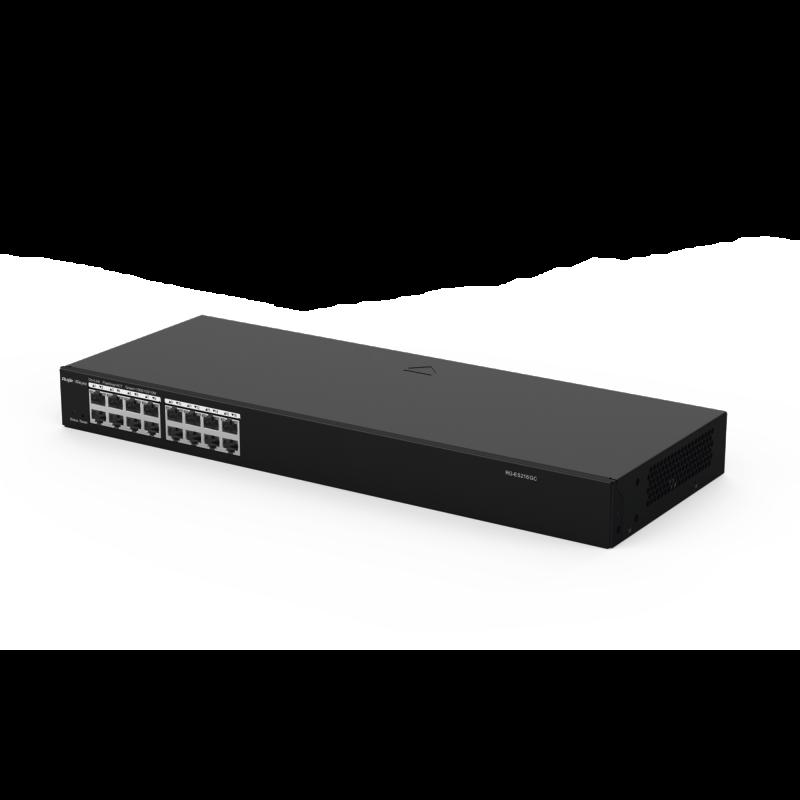 Switch Administrable 16 puertos Gigabit, gestión gratuita desde la nube RG-ES216GC