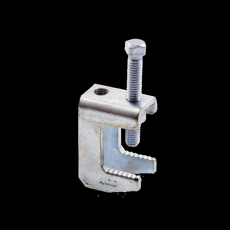 Mordaza Acero Fija barras de 1 1/4\", para varilla roscada de 3/8. ANC-MA114-38
