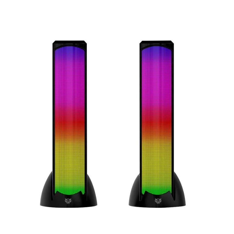 Bocinas 2.0 Gamer Glimm Tower BG575 Balam Rush Conexión Bluetooth/Auxiliar - iluminación LED 3 mod