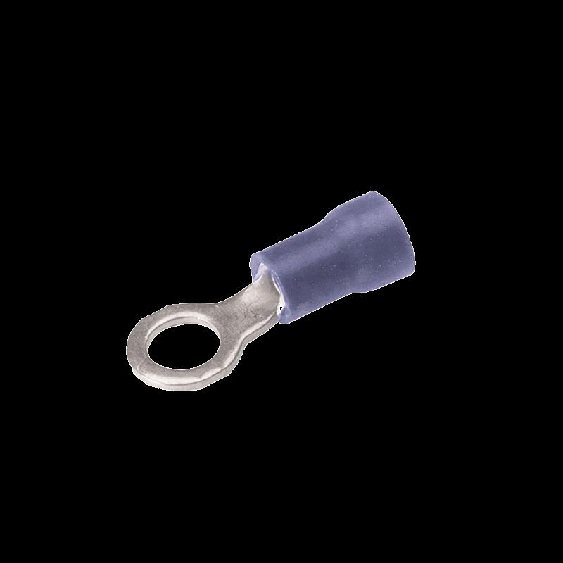 Zapata Terminal de Ojillo  para Tornillo 1/4 in (6 mm) calibre 16-14 AWG con aislamiento de vinilo. 