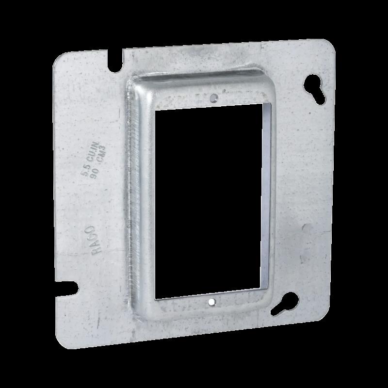 Sobretapa Cuadrada Galvanizada para Caja de 4 11-16\" / Realce de 3/4\". HUB-838