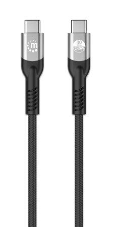 Manhattan 356374 cable USB 1 m USB4 Gen 3x2 USB C Negro