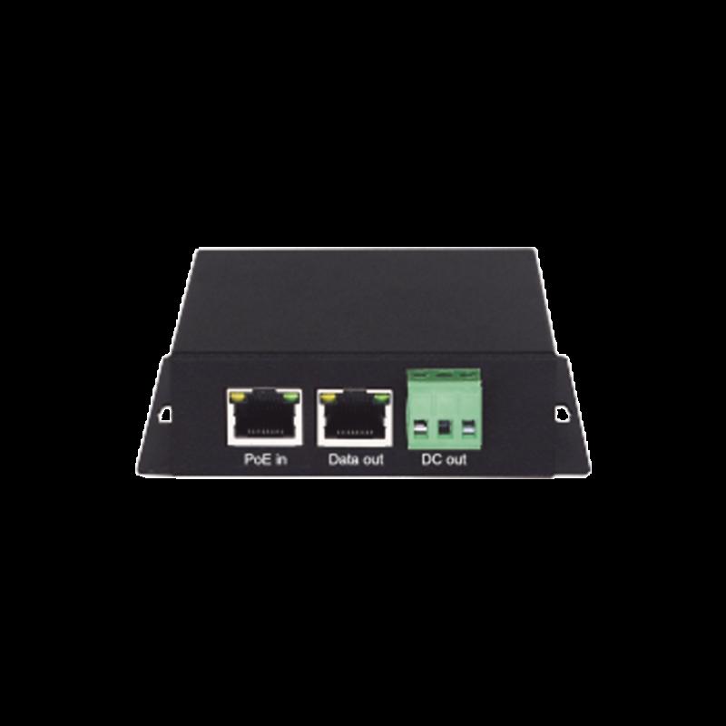 Splitter PoE / 1 Puerto PoE Entrada / 1 Puerto Salida Datos / 1 Salida de 12 Vcc, 2A / Presupuesto P