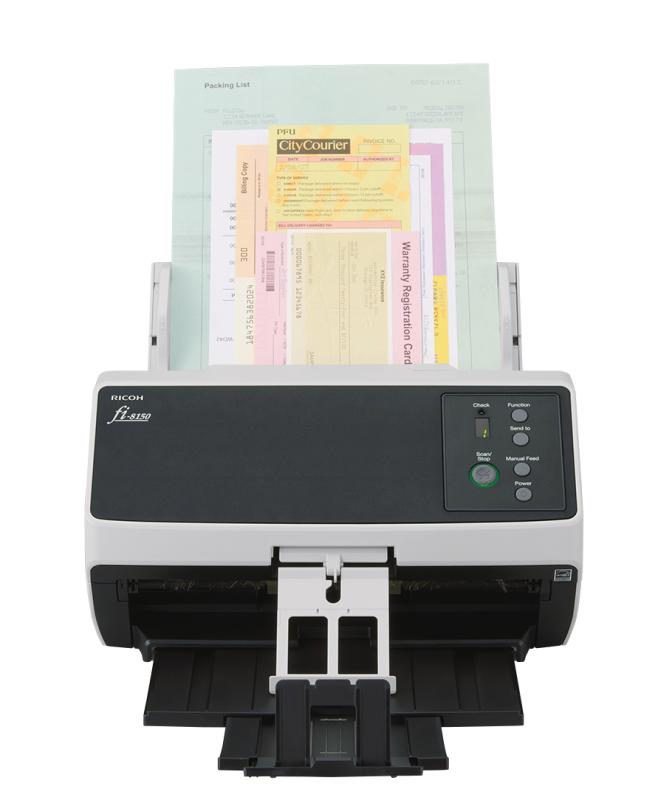 Ricoh FI-8150 ADF + Escáner de alimentación manual 600 x 600 DPI A4 Negro, Gris