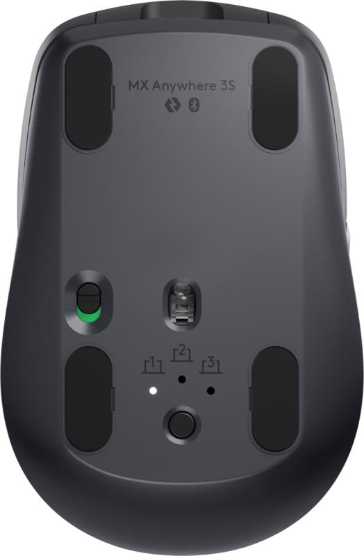 Logitech MX Anywhere 3S ratón Diestro RF inalámbrico + bluetooth Laser 8000 DPI