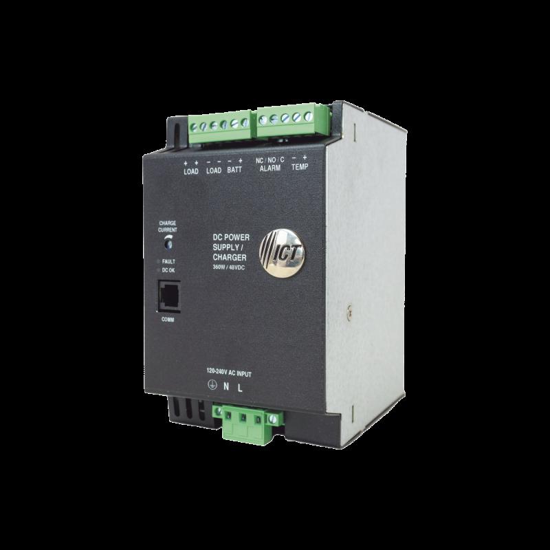 Fuente de Poder Industrial de 480W, salida 48 Vcc, para montaje en riel Din ICT36048DIN
