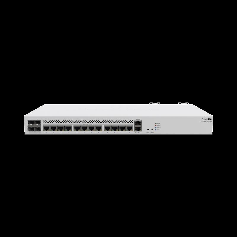 Cloud Core Router 16 Nucleos ARM, 12 puertos Gigabit, 4 SFP+ 10G CCR2116-12G-4S+