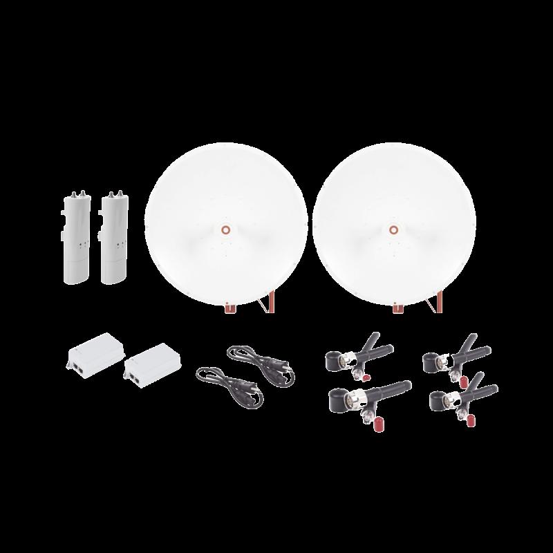 Kit completo de radio C5C con Antena TXP4865D34DP de 34 dBi, Frecuencia (4.9-6.5 GHz), para hasta 65