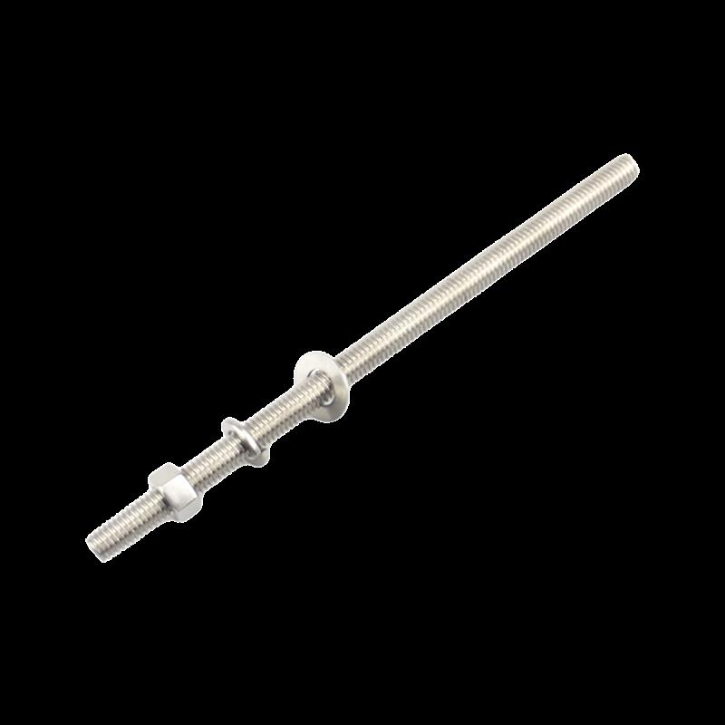 Kit de 10 Varillas Roscadas de 3/8 x 8 in, con Arandelas Planas, Arandelas de Seguridad y Tuercas. C