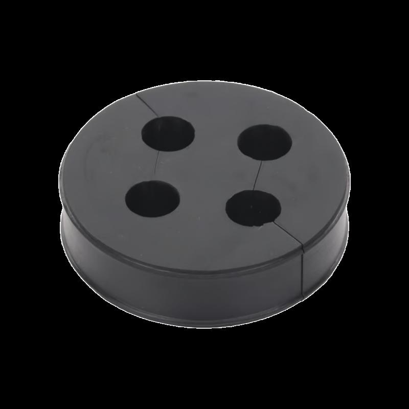 Inserto o Bota de Caucho de 4\" Con Cuatro Orificios para Cable de 3/8 in CI438