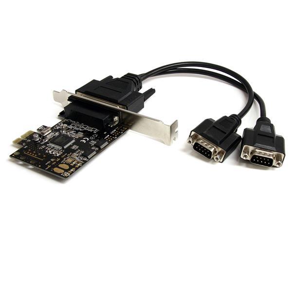 StarTech.com Tarjeta Adaptadora PCI Express PCIe de 2 Puertos Serial con Cable Multiconector RS232