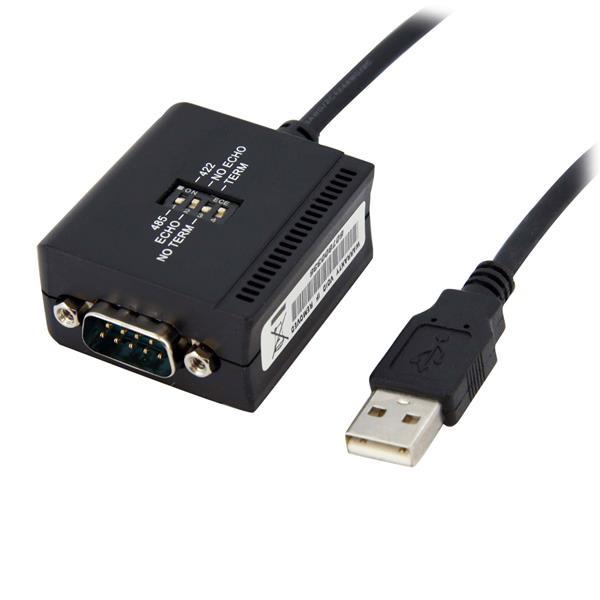 StarTech.com Cable 1.8m USB a Puerto Serial RS422 y 485 DB9 con Retención Puerto COM