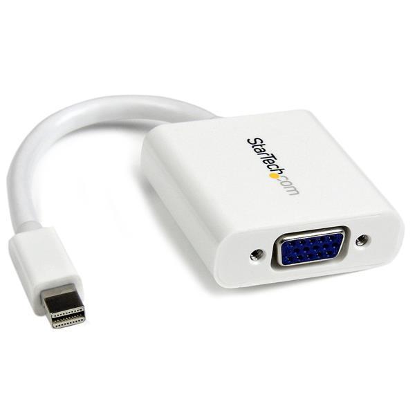 StarTech.com Adaptador Convertidor de Video Mini DisplayPort DP a VGA - 1920x1200 - Activo - Blanco