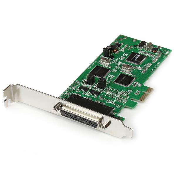 StarTech.com Tarjeta Adaptadora PCI Express PCI-E de 4 Puertos Serial Combo RS232 y RS485 RS 422 DB9