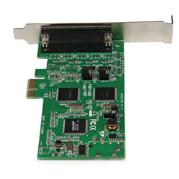 StarTech.com Tarjeta Adaptadora PCI Express PCI-E de 4 Puertos Serial Combo RS232 y RS485 RS 422 DB9