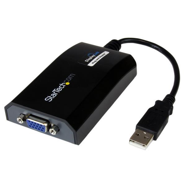 StarTech.com Adaptador Tarjeta de Video Externa USB a VGA para Mac y PC - Cable - 1920x1200