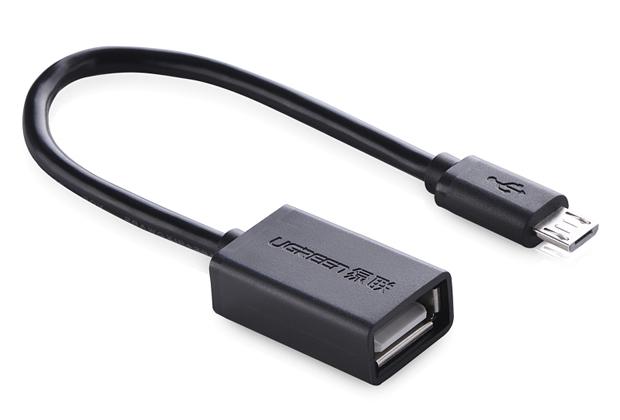 Ugreen 10396 cable USB 0.12 m USB 2.0 USB A Micro-USB B Negro