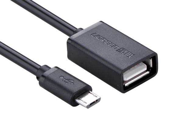 Ugreen 10396 cable USB 0.12 m USB 2.0 USB A Micro-USB B Negro