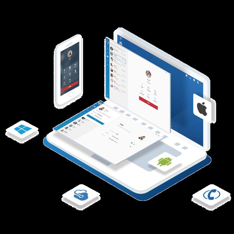 Conmutador en nube Yeastar 5 extensiones Enterprise anuales, 5 llamadas simultáneas 500 min. de gra