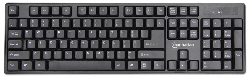 Manhattan 178990 teclado Ratón incluido Universal RF inalámbrico Negro