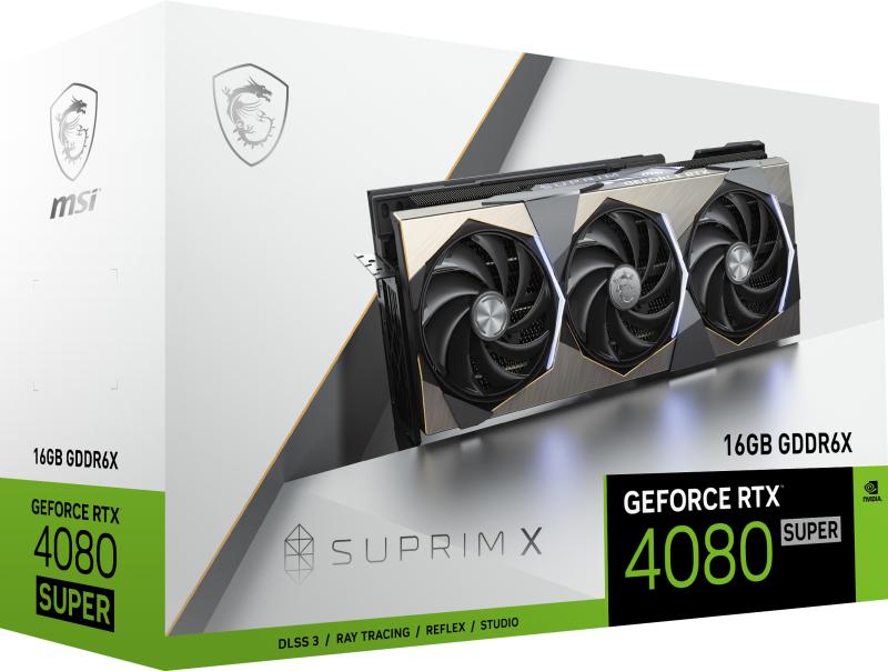 MSI SUPRIM GeForce RTX 4080 SUPER 16G X NVIDIA 16 GB GDDR6X