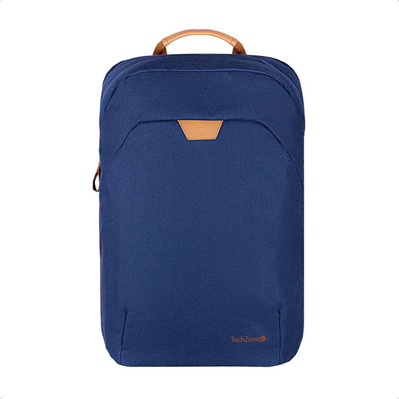 Backpack  ECO HERO Techzone de 15.6 - 2 compartimientos, 1 acolchado para laptop, color Azul, GARANT