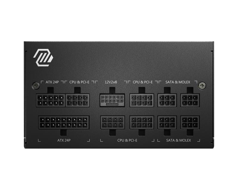 MSI MAG A750GL PCIE5 unidad de fuente de alimentación 750 W 20+4 pin ATX ATX Negro