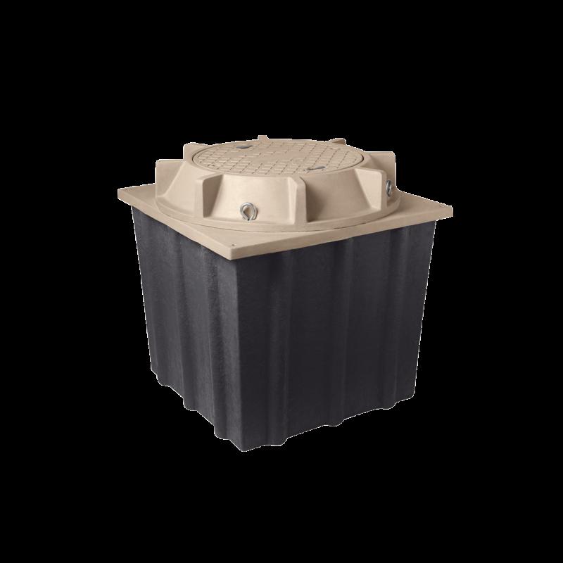 Registro Manhole con tapa de concreto polimérico 4 ft x 4 ft x 4 ft LP-MH-4X4X4