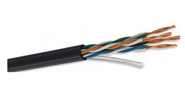 Cable UTP CAT6 para exterior - 4 pares, 23 AWG, bobina de 305 mts, 100  cobre, color amarillo